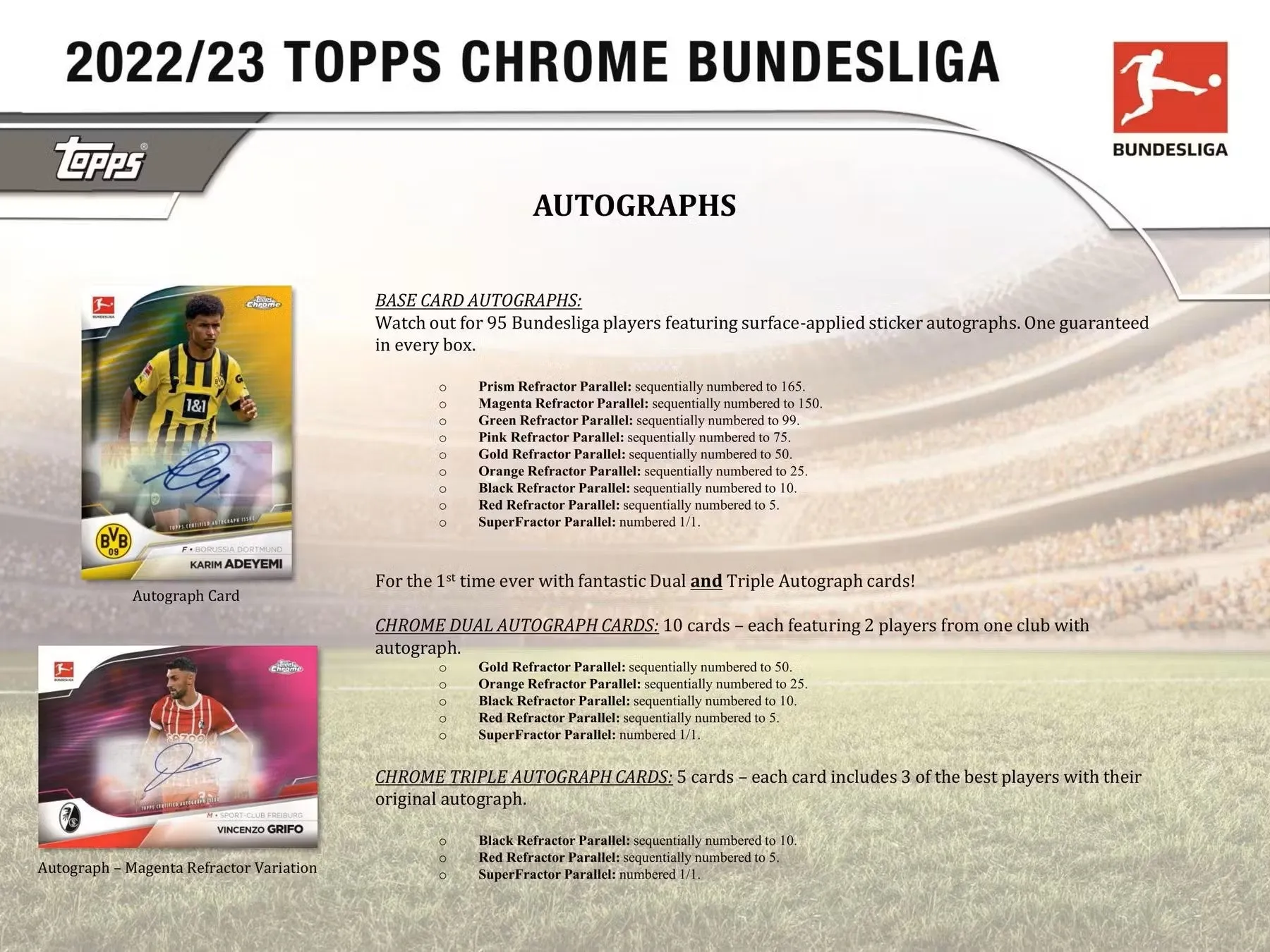 2022-23 Topps Chrome Bundesliga Soccer Hobby Box