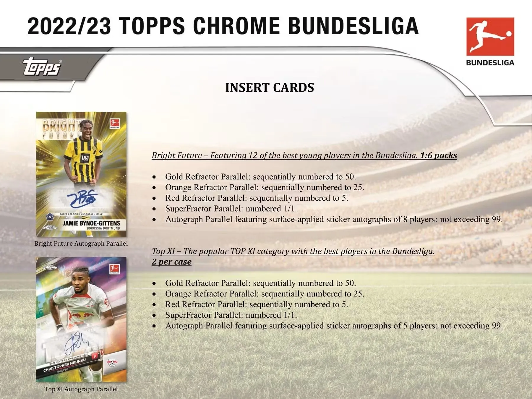 2022-23 Topps Chrome Bundesliga Soccer Hobby Box