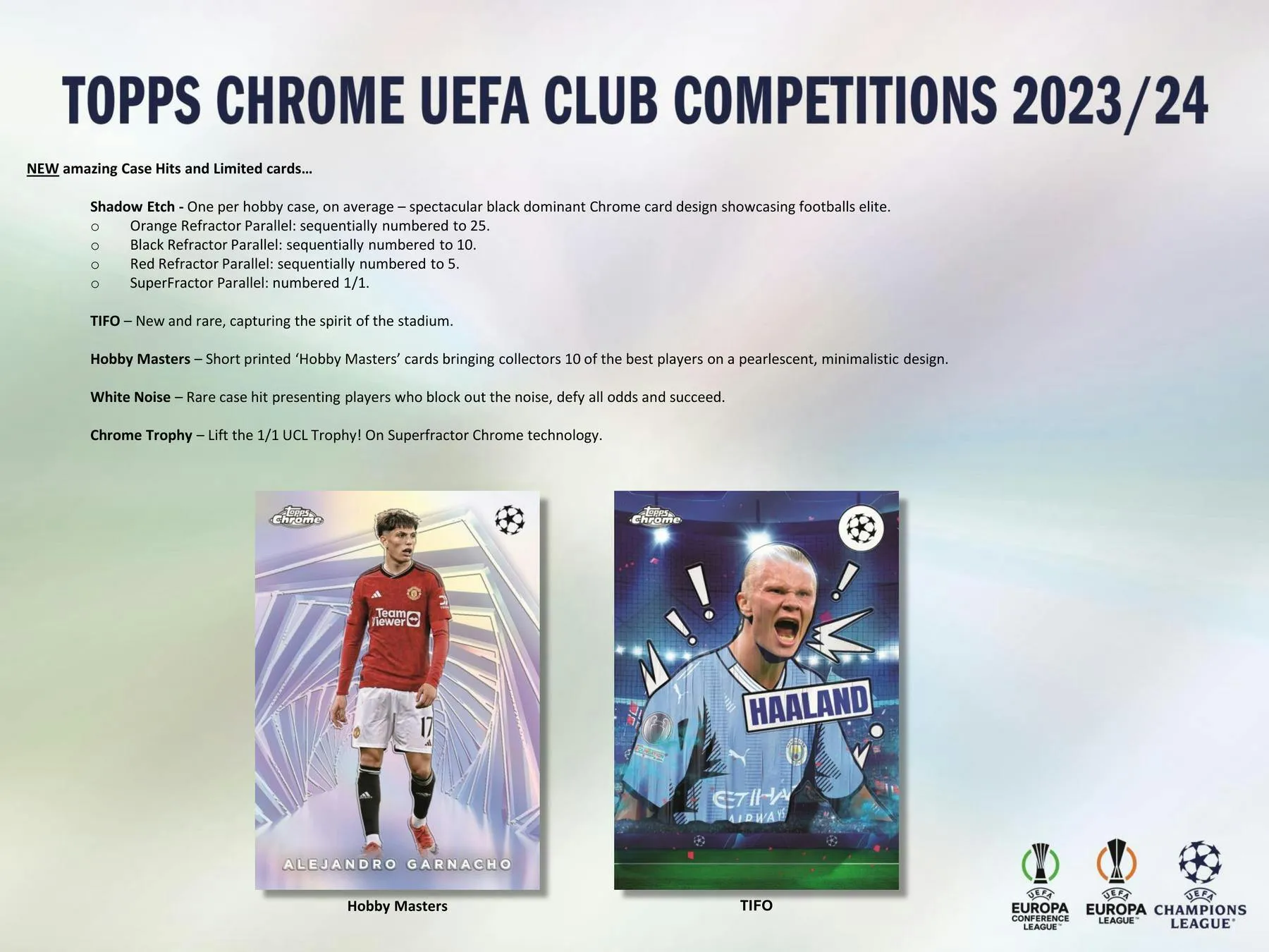 2023-24 Topps Chrome UEFA Club Competitions Soccer 7-Pack Blaster Box