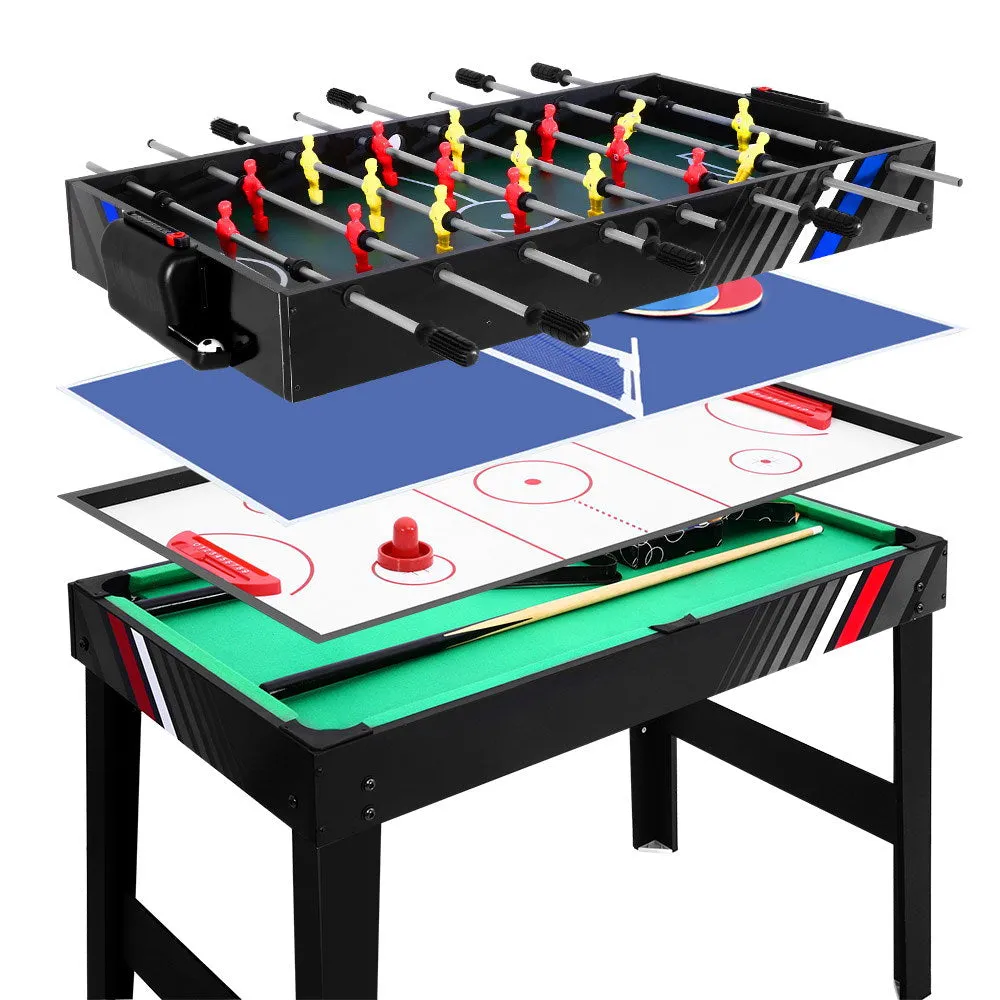 4-in-1 Multi-Game Soccer, Pool, Air Hockey, Table Tennis Table