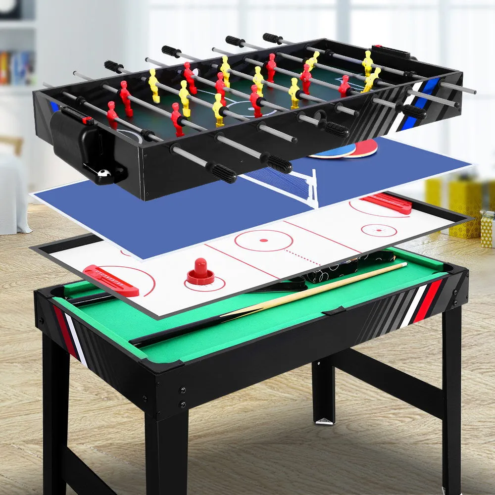 4-in-1 Multi-Game Soccer, Pool, Air Hockey, Table Tennis Table