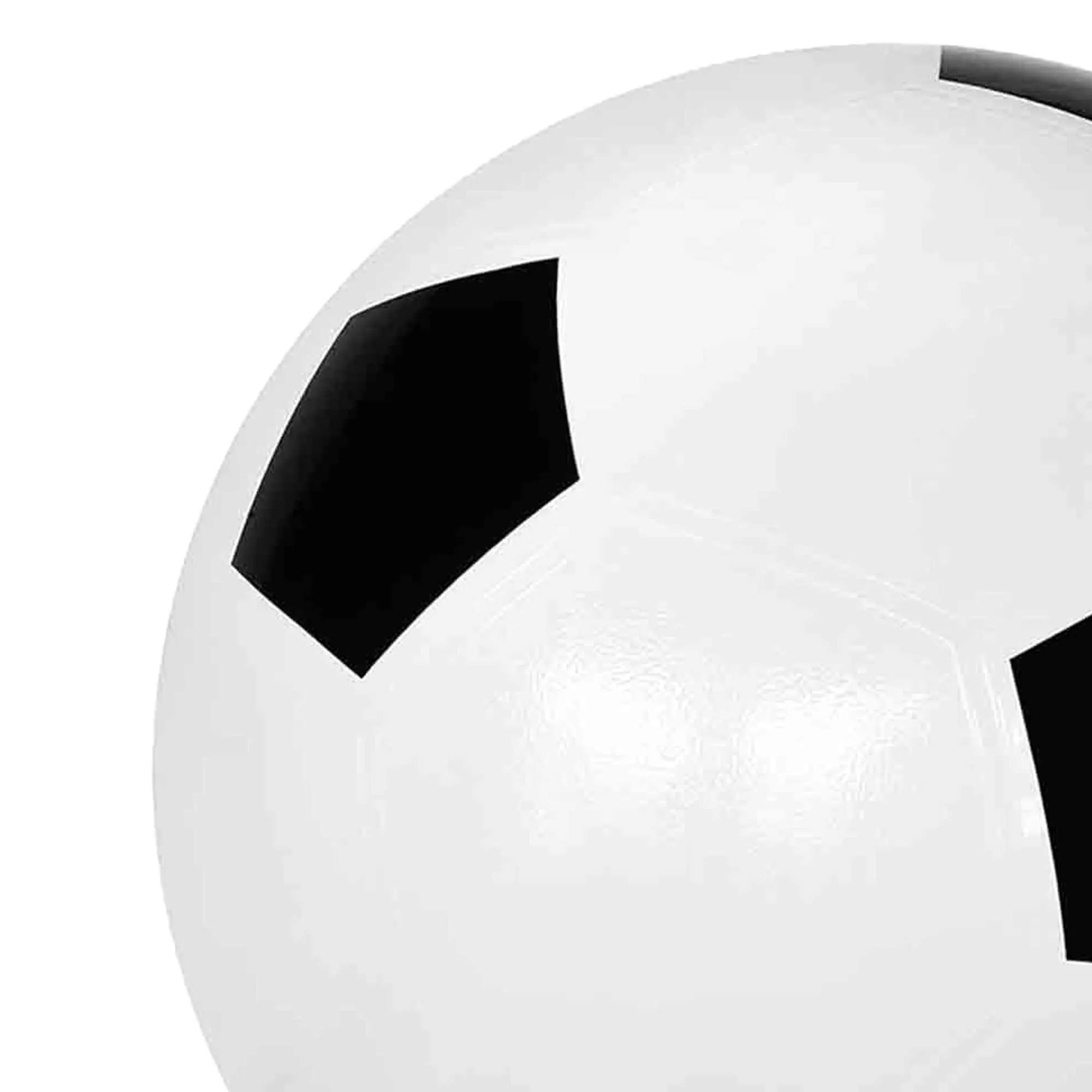 4FUN Giant Inflatable Durable Soccer Ball with Pump, 30 Inch, Black and White