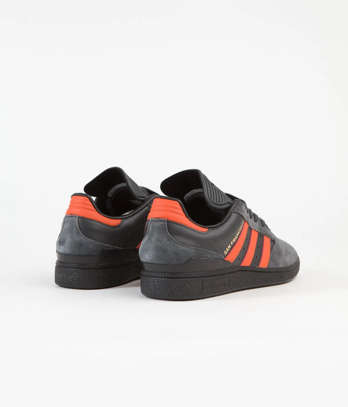 Adidas Busenitz Shoes - Carbon / Collegiate Orange / Core Black