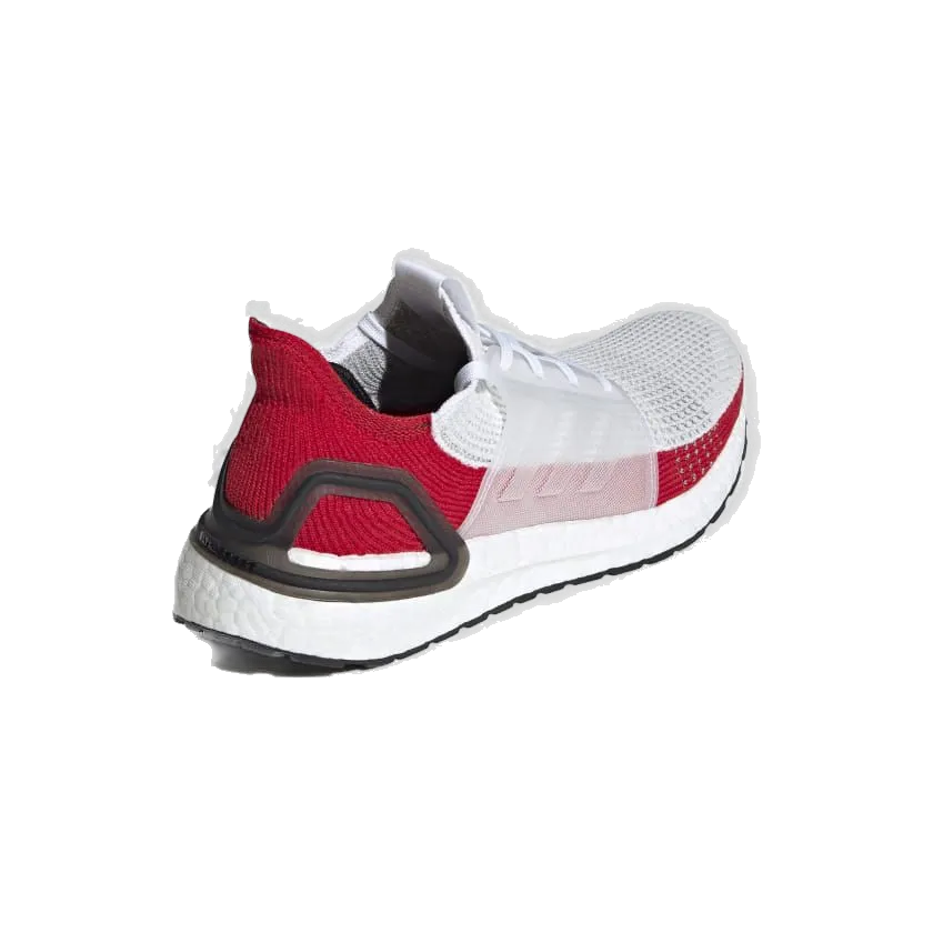 Adidas Men's Ultra Boost 19 Shoes - Cloud White / Scarlet Red