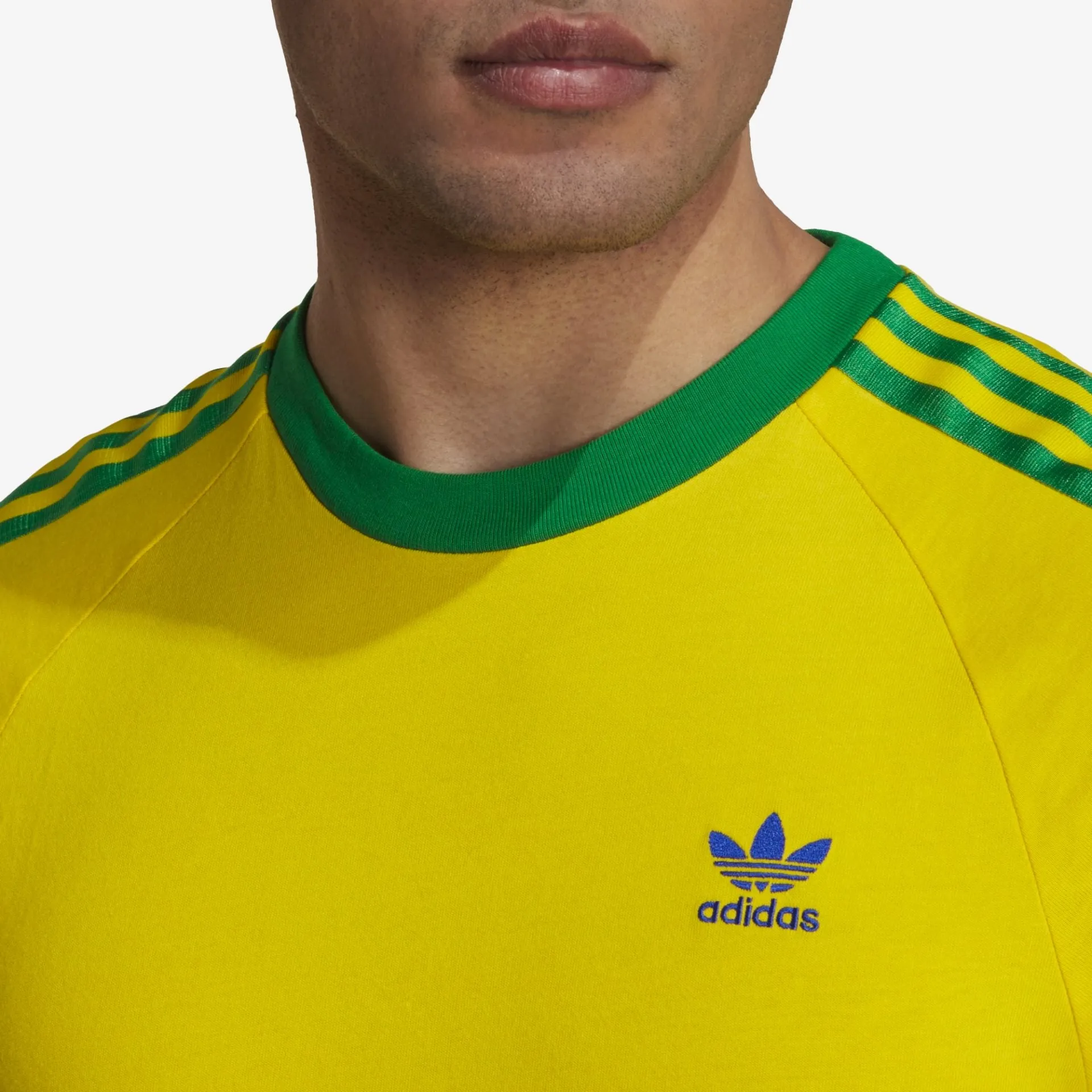 Adidas Originals | 3-STRIPES TEE  { YELLOW/GREEN