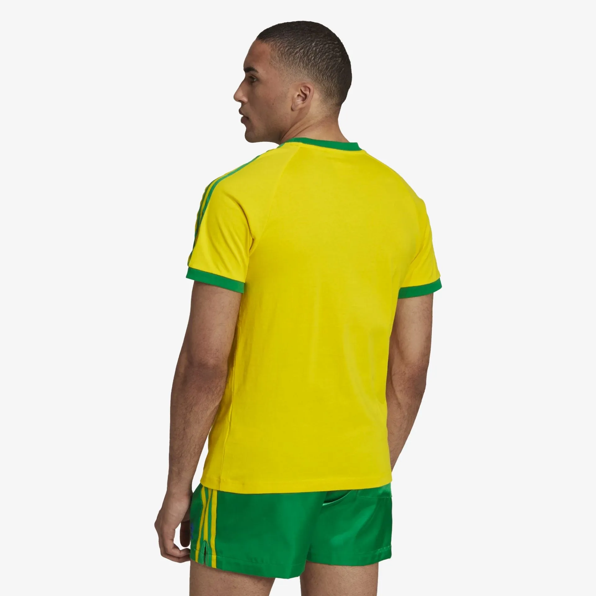 Adidas Originals | 3-STRIPES TEE  { YELLOW/GREEN