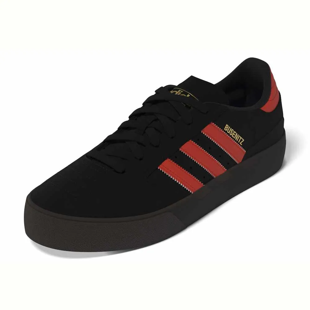 Adidas Skateboarding Busenitz Vulc 11 Core Black Coral Orange Gum Skate Shoes