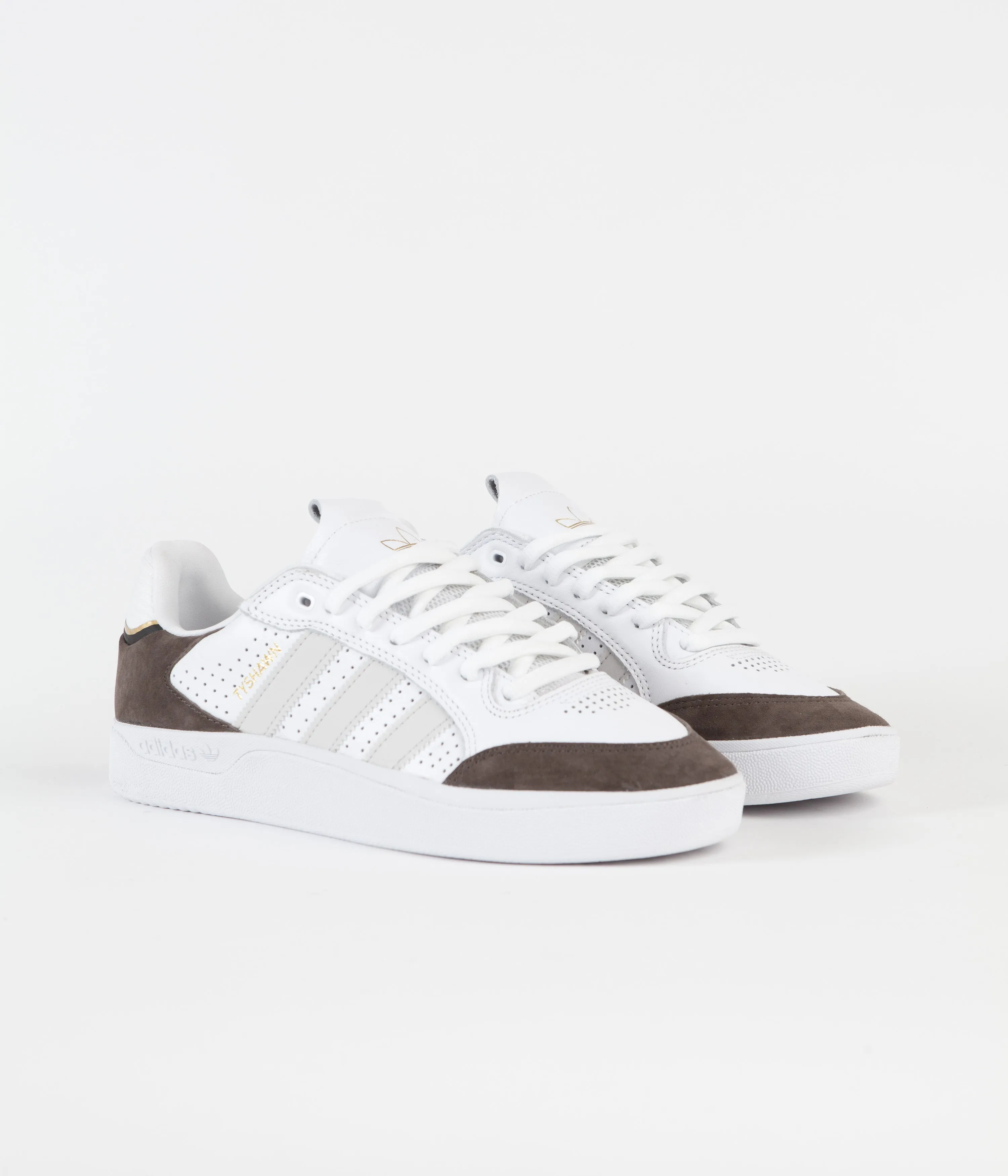 Adidas Tyshawn Low Shoes - FTWR White / Grey One / Gold Metallic