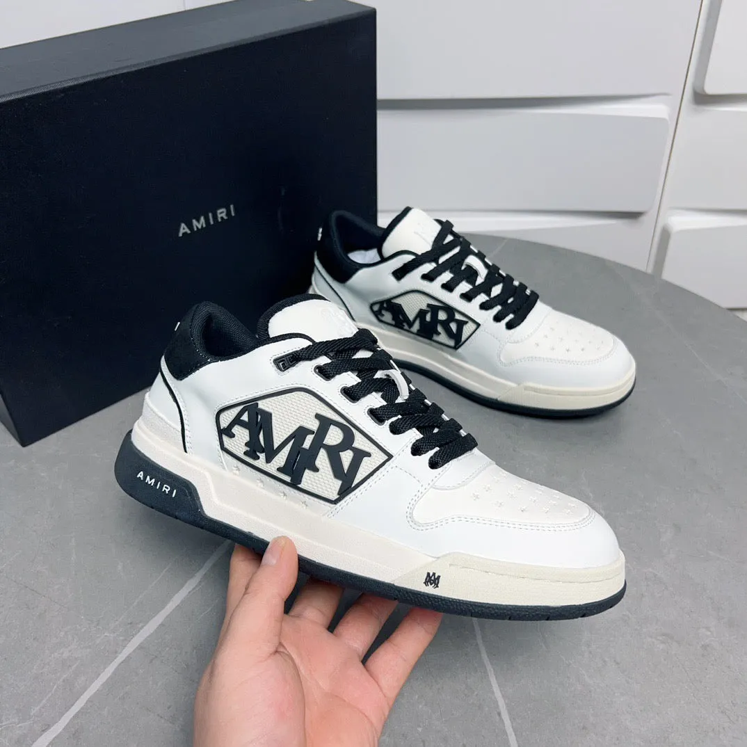 AMR Classic Low Black and White Sneakers-124