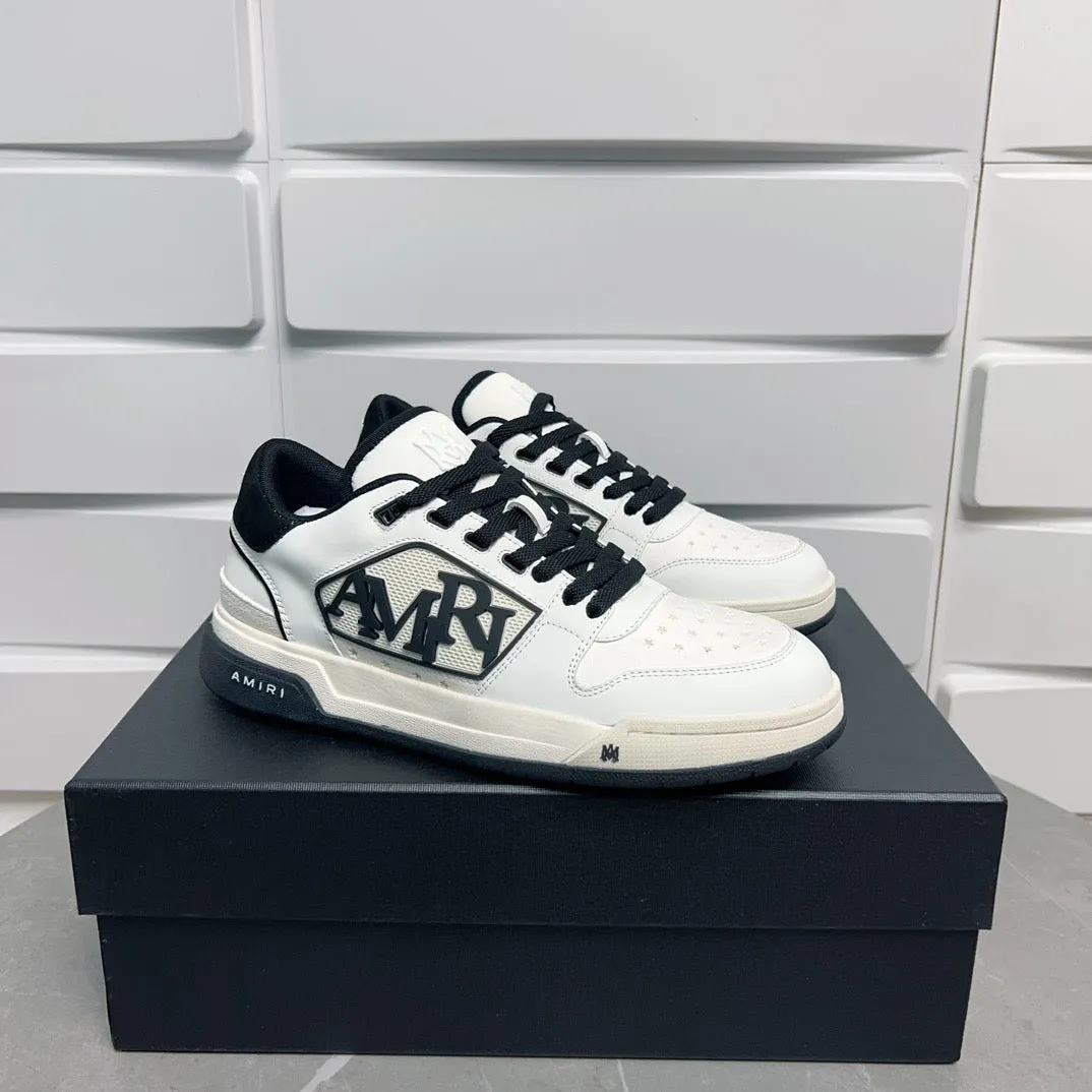 AMR Classic Low Black and White Sneakers-124