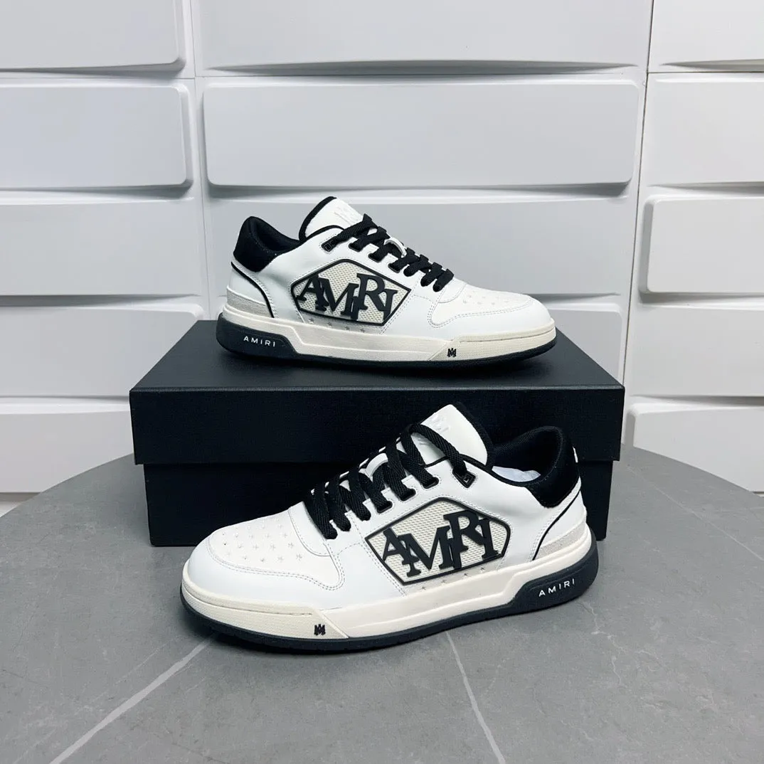 AMR Classic Low Black and White Sneakers-124