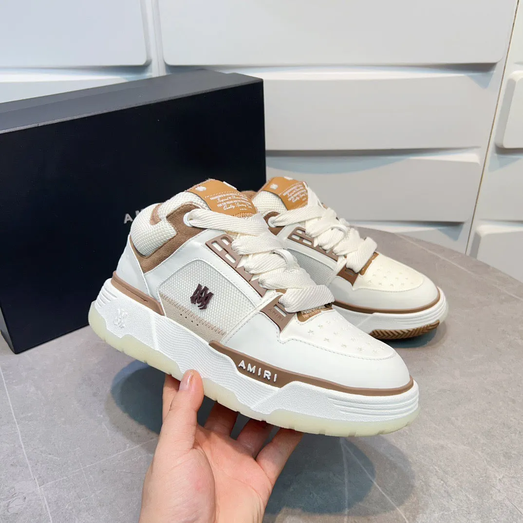 AMR MA-1 Brown and White Sneakers-137