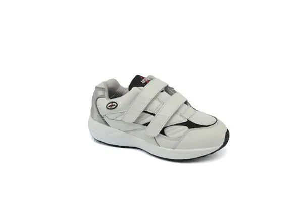 Answer2 554-3V White/Navy - Men's Athletic Walking Shoes with Staps