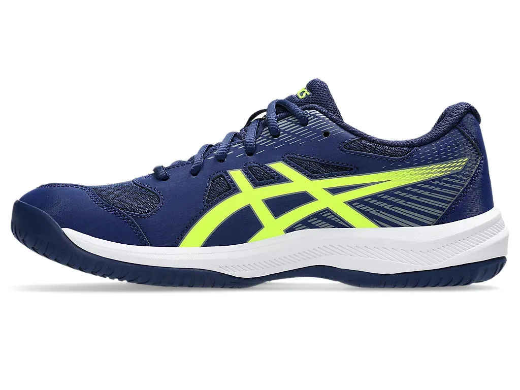 Asics Upcourt 6 Badminton Shoes | Blue Expanse/Safety Yellow