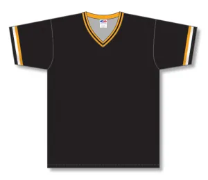 Athletic Knit (AK) Custom ZBA11-PIT6053 Pittsburgh Pirates Black Sublimated Baseball Jersey