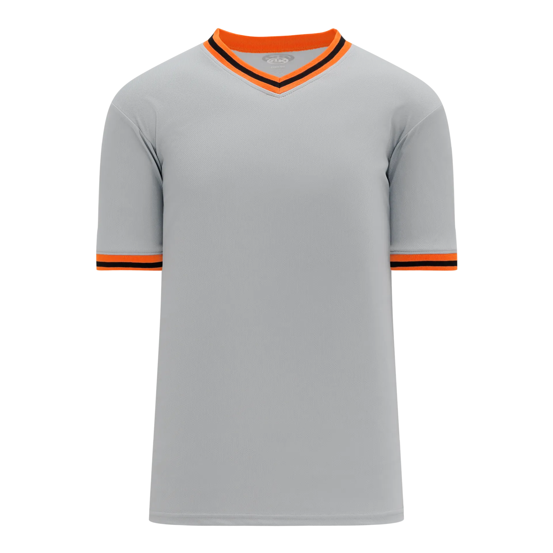 Athletic Knit (AK) S1333A-111 Adult Grey/Orange/Black Soccer Jersey