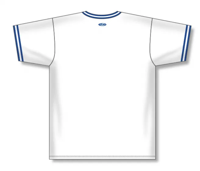 Athletic Knit (AK) S1333A-207 Adult White/Royal Blue Soccer Jersey