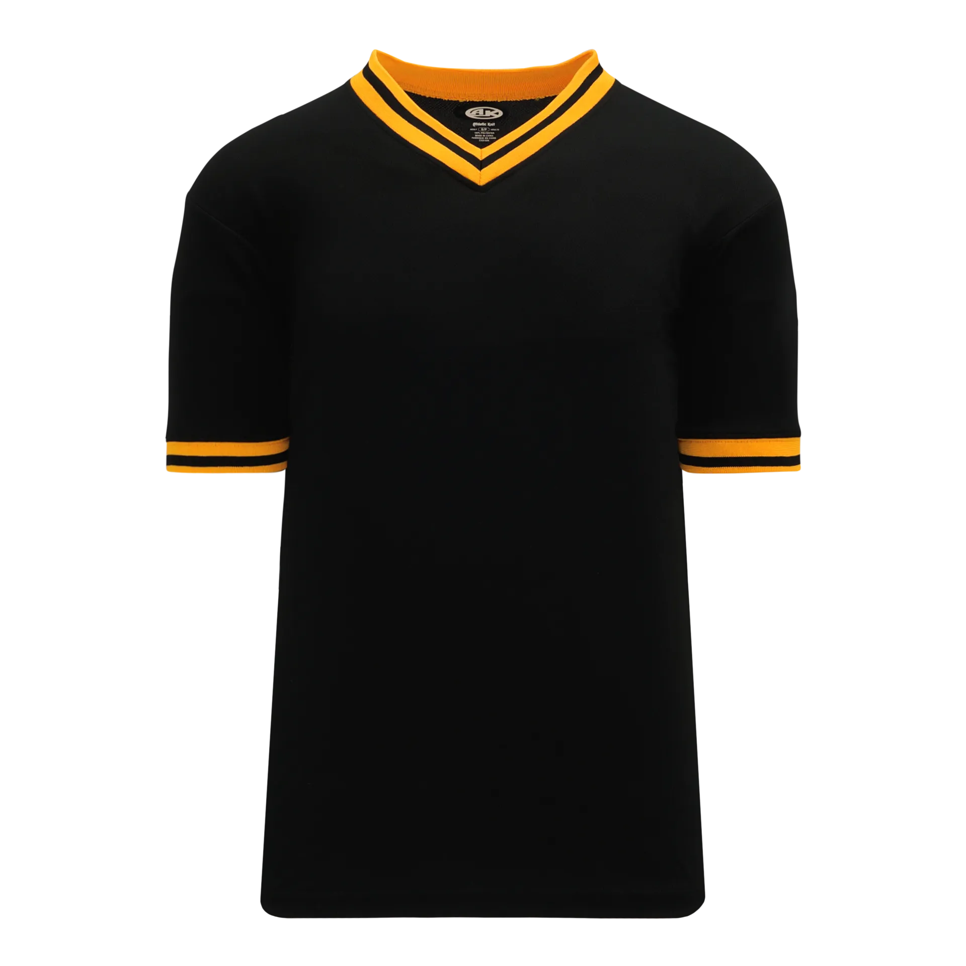 Athletic Knit (AK) S1333A-212 Adult Black/Gold Soccer Jersey