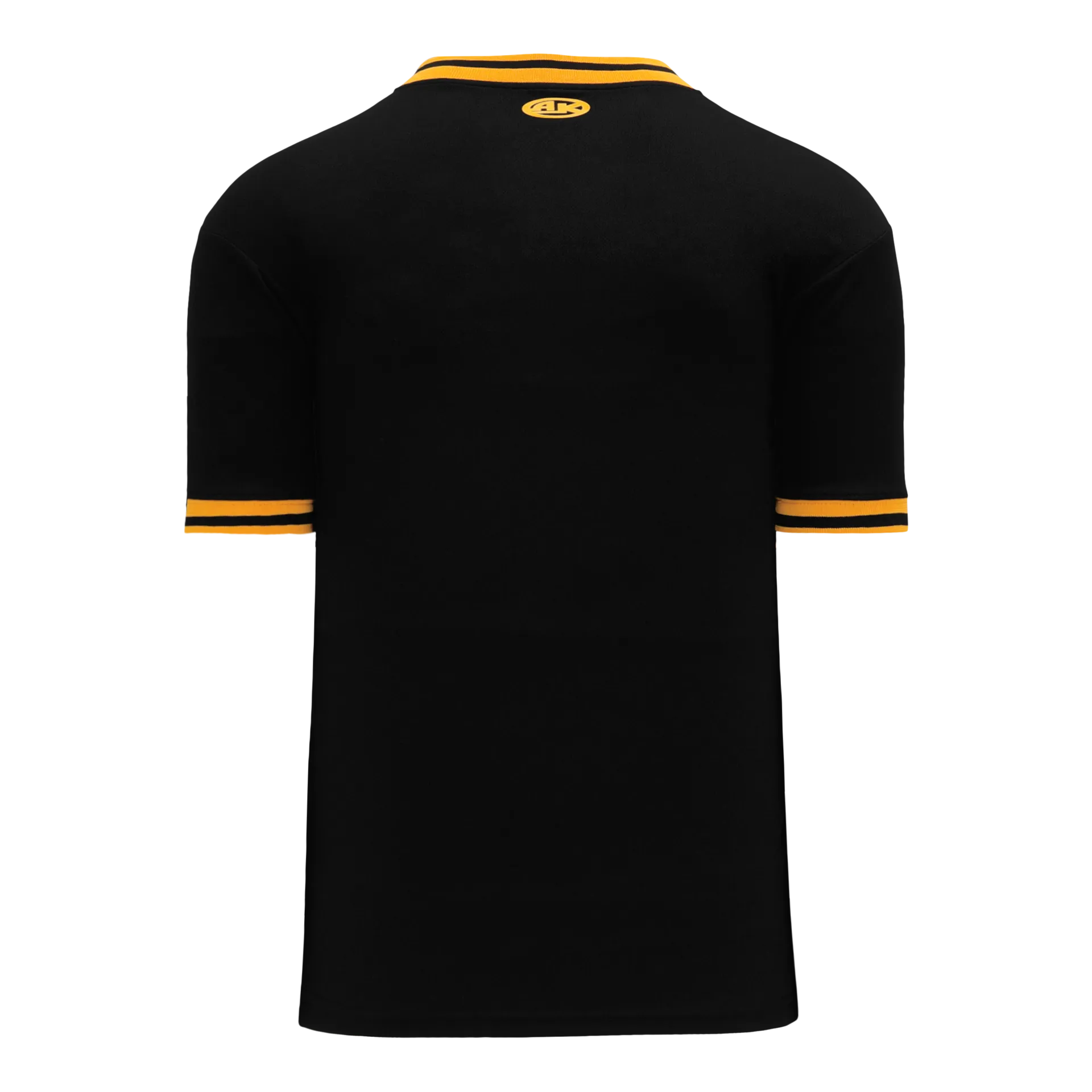 Athletic Knit (AK) S1333A-212 Adult Black/Gold Soccer Jersey