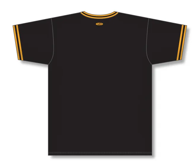 Athletic Knit (AK) S1333A-212 Adult Black/Gold Soccer Jersey