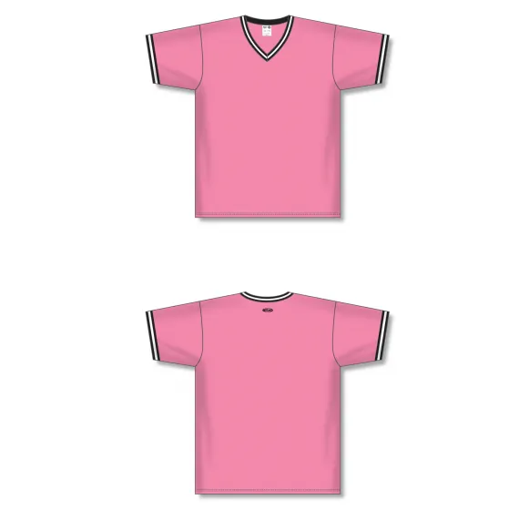 Athletic Knit (AK) S1333A-272 Adult Pink/Black/White Soccer Jersey