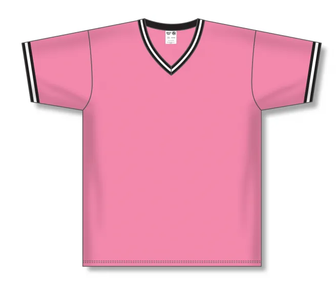 Athletic Knit (AK) S1333A-272 Adult Pink/Black/White Soccer Jersey