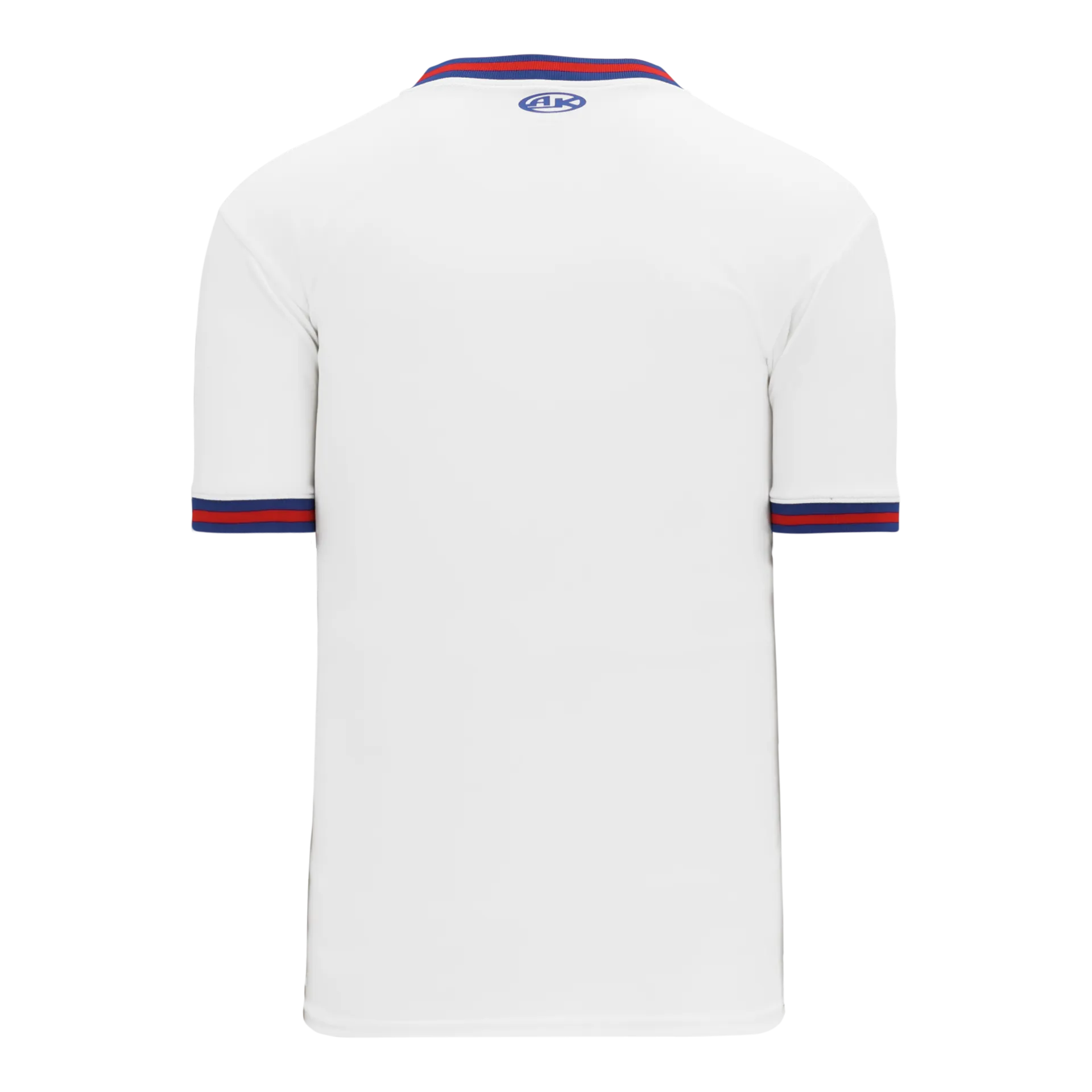 Athletic Knit (AK) S1333A-335 Adult White/Royal Blue/Red Soccer Jersey