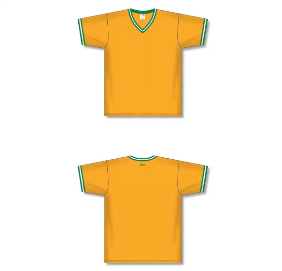 Athletic Knit (AK) S1333A-429 Adult Gold/Kelly Green/White Soccer Jersey