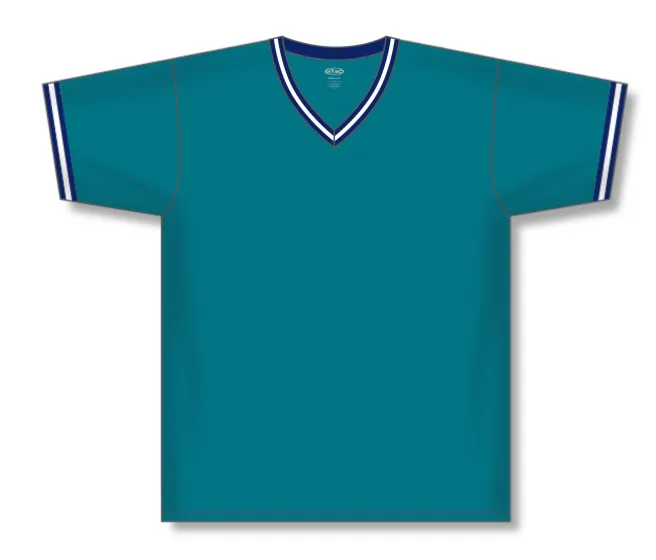 Athletic Knit (AK) S1333A-456 Adult Pacific Teal/Navy/White Soccer Jersey