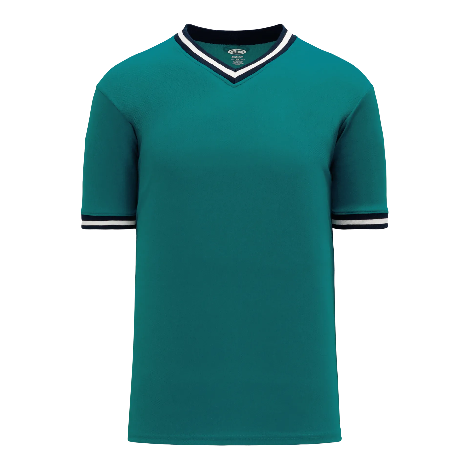 Athletic Knit (AK) S1333A-456 Adult Pacific Teal/Navy/White Soccer Jersey