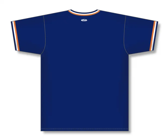 Athletic Knit (AK) S1333A-465 Adult Navy/Orange/White Soccer Jersey