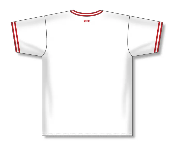 Athletic Knit (AK) S1333Y-209 Youth White/Red Soccer Jersey