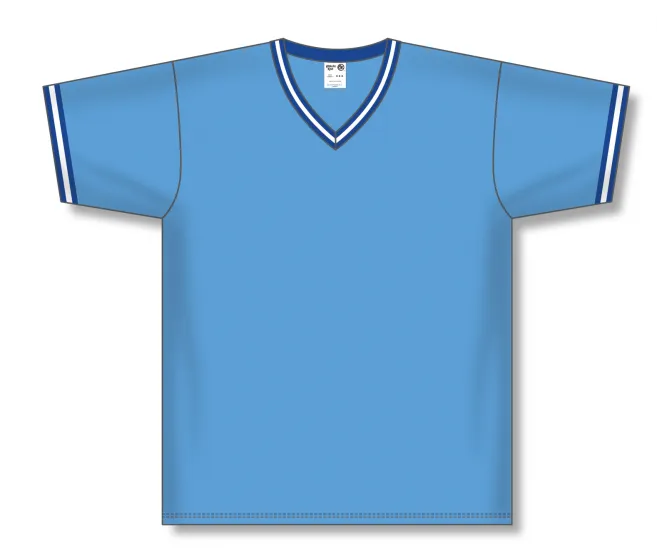 Athletic Knit (AK) S1333Y-476 Youth Sky Blue/Royal Blue/White Soccer Jersey