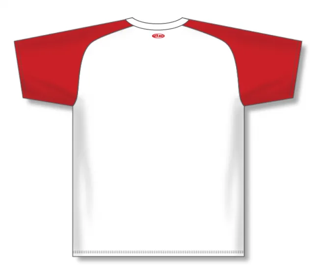 Athletic Knit (AK) S1375L-209 Ladies White/Red Soccer Jersey