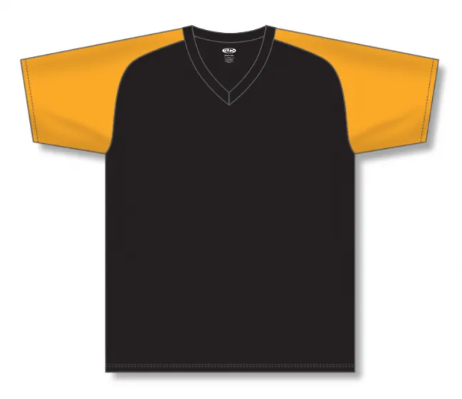 Athletic Knit (AK) S1375L-212 Ladies Black/Gold Soccer Jersey