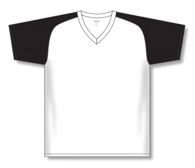 Athletic Knit (AK) S1375L-222 Ladies White/Black Soccer Jersey