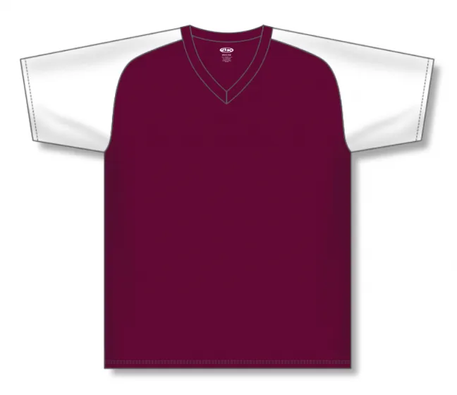 Athletic Knit (AK) S1375L-233 Ladies Maroon/White Soccer Jersey