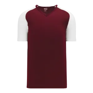 Athletic Knit (AK) S1375L-233 Ladies Maroon/White Soccer Jersey