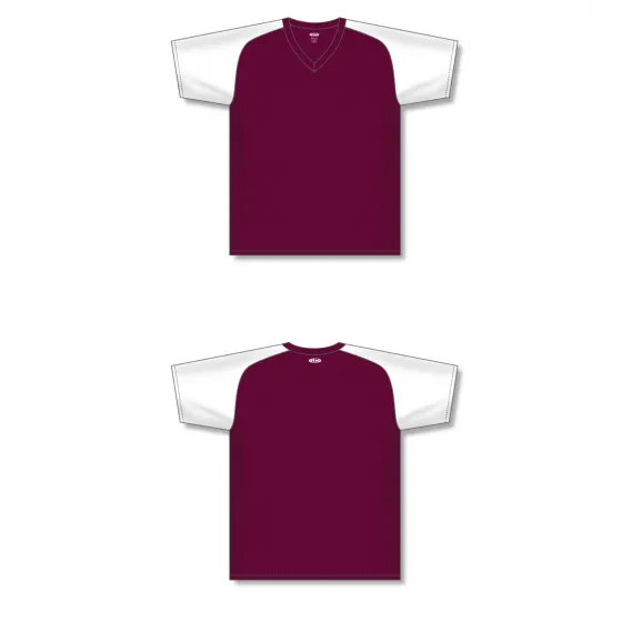 Athletic Knit (AK) S1375L-233 Ladies Maroon/White Soccer Jersey