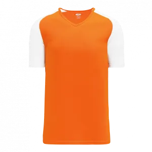 Athletic Knit (AK) S1375L-238 Ladies Orange/White Soccer Jersey