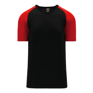 Athletic Knit (AK) S1375L-249 Ladies Black/Red Soccer Jersey