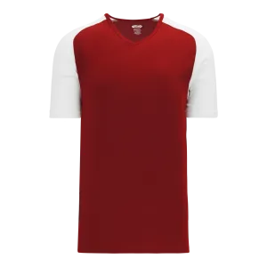 Athletic Knit (AK) S1375L-250 Ladies AV Red/White Soccer Jersey