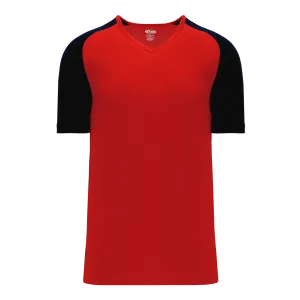 Athletic Knit (AK) S1375L-264 Ladies Red/Black Soccer Jersey