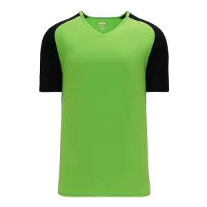 Athletic Knit (AK) S1375L-269 Ladies Lime Green/Black Soccer Jersey