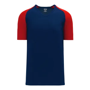 Athletic Knit (AK) S1375L-285 Ladies Navy/Red Soccer Jersey