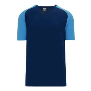 Athletic Knit (AK) S1375L-287 Ladies Navy/Sky Blue Soccer Jersey