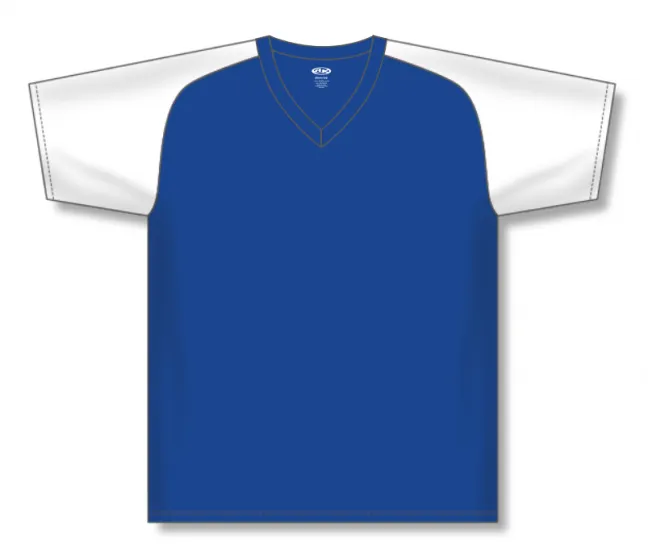 Athletic Knit (AK) S1375M-206 Mens Royal Blue/White Soccer Jersey