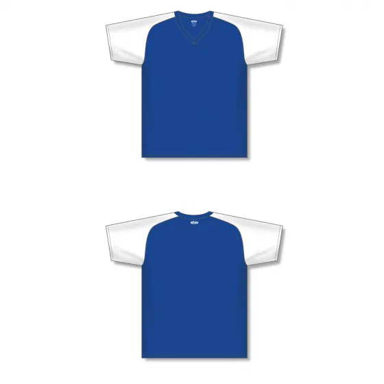 Athletic Knit (AK) S1375M-206 Mens Royal Blue/White Soccer Jersey