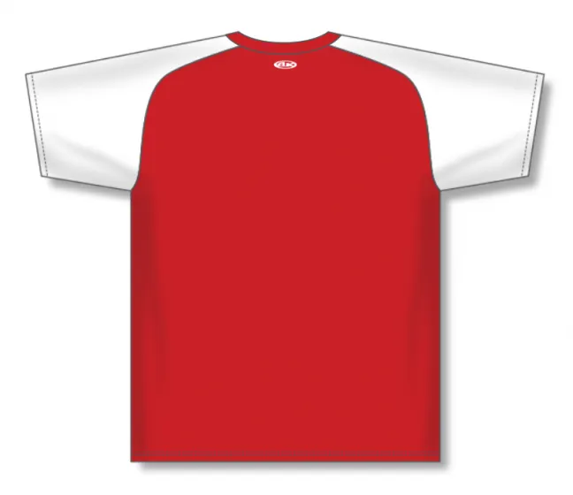 Athletic Knit (AK) S1375M-208 Mens Red/White Soccer Jersey