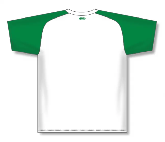 Athletic Knit (AK) S1375M-211 Mens White/Kelly Green Soccer Jersey